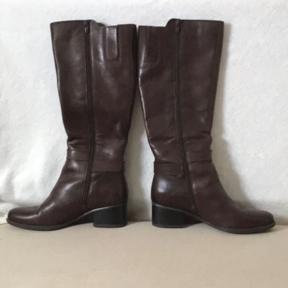 Beautiful NATURALIZER Leather KOKA Knee High Boots Size 8M - Picture 2 of 8